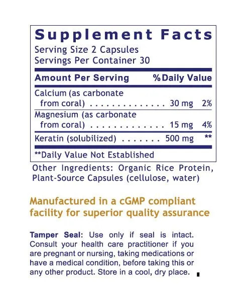 Premier Hair/Skin/Nails Supplement facts