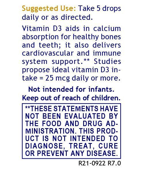 D3 Serum - Suggested usage