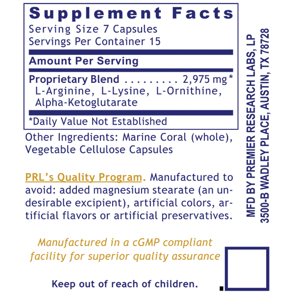 Amino hGH supplement facts