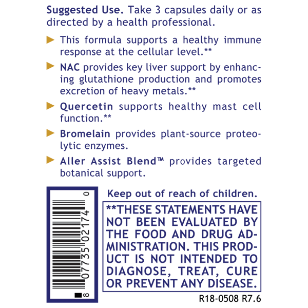 AllerCaps suggested use