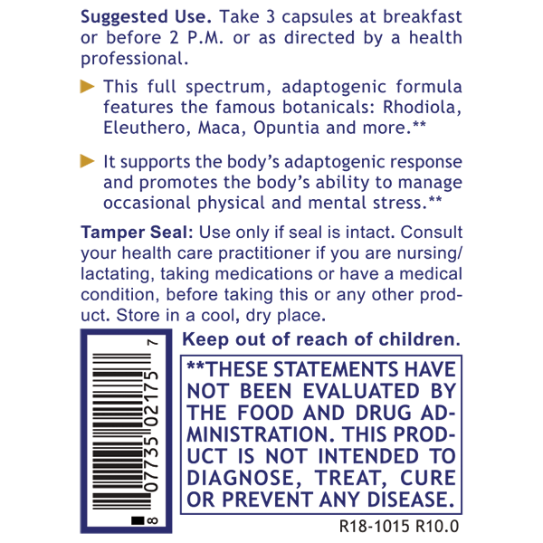 Adaptogen-R3 - Suggested Use