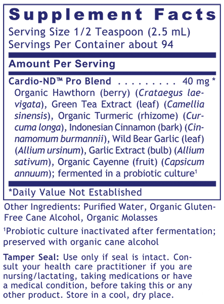 Cardio-ND Supplement Facts