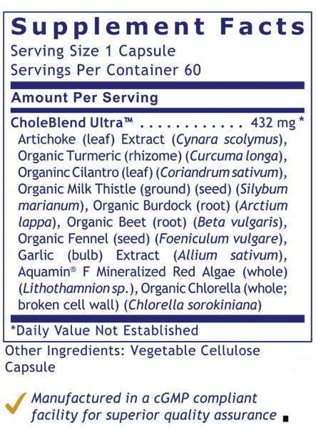 BiliVen Supplement Facts