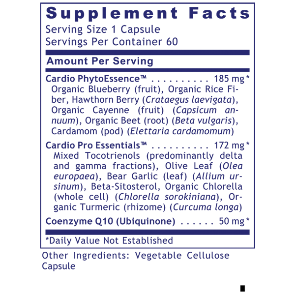 CardioVen Supplement Facts