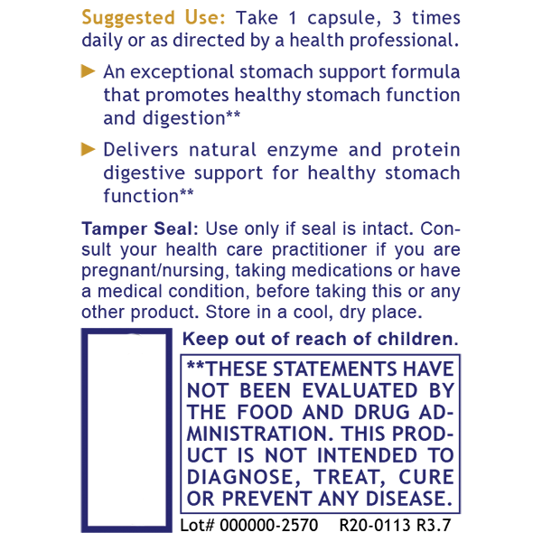 GastroVen - Suggested Usage