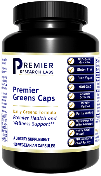 Premier greens bottle of 120 caps