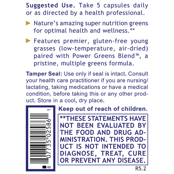 Suggested Usage - Greens - 2586