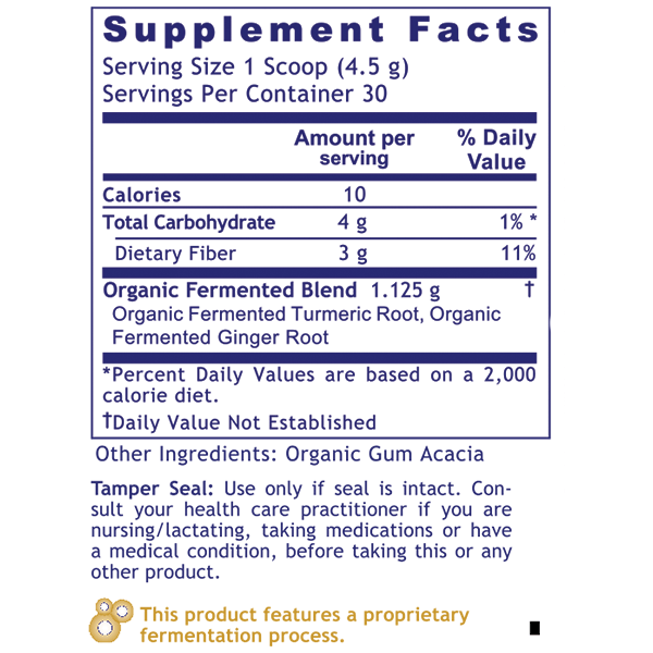 Premier Fermented Turmeric usage ingredients