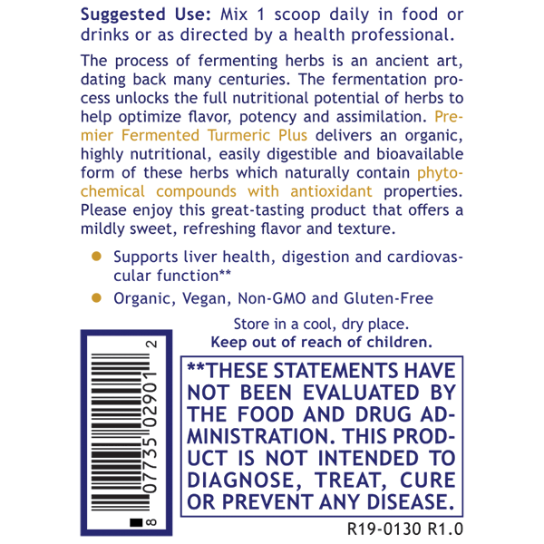 Premier Fermented Turmeric usage