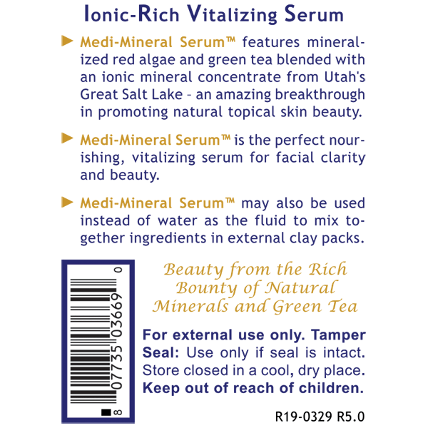 Premier Medi-Mineral Serum Usage