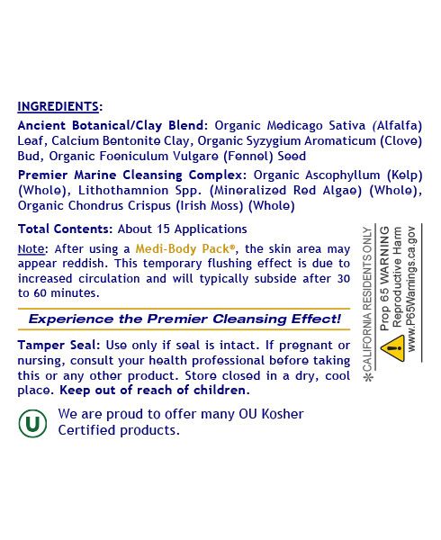 Premier Medi Body Pack Ingredients