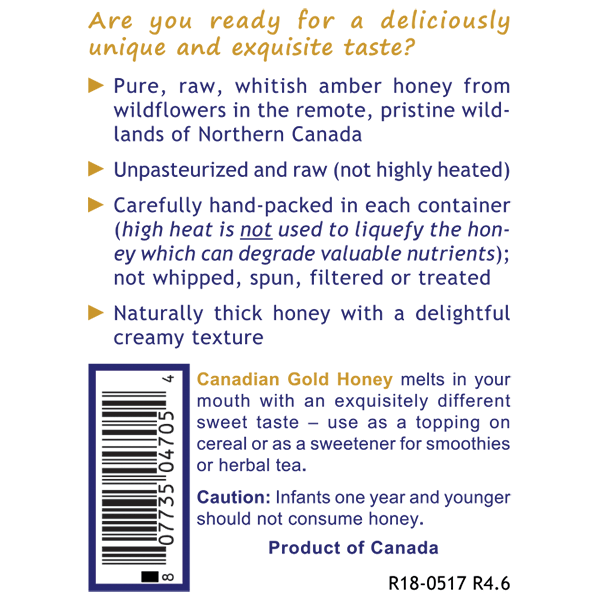 Premier canadian gold honey