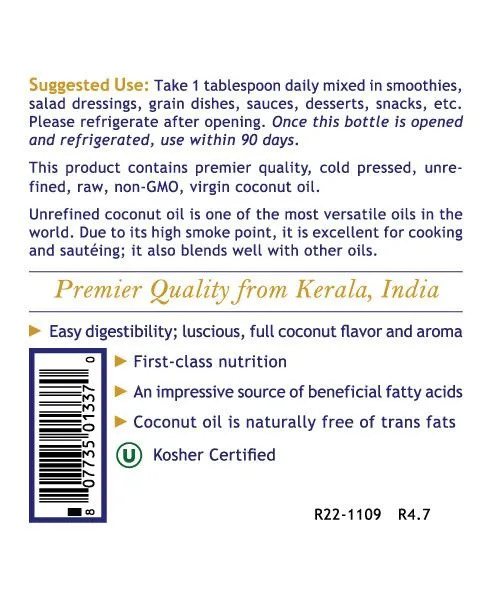 Coconut Oil Suggested Use