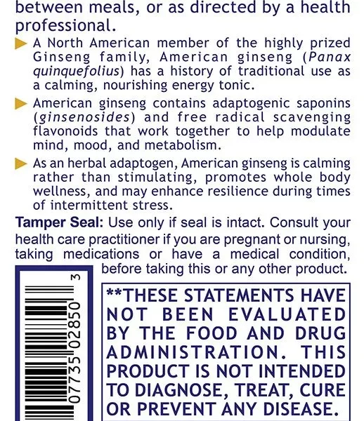 Premier American Ginseng suggested use