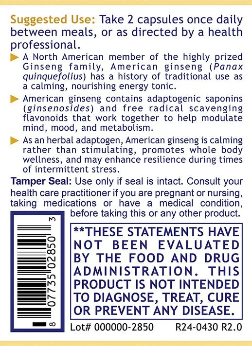 Premier American Ginseng suggested use