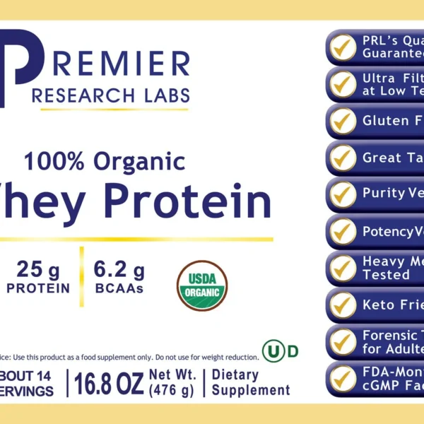 Premier Whey Protein - 16.8oz - Supplement Highlights