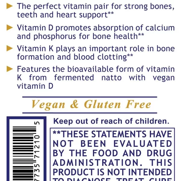 Premier Vegan D3+K2 - 180 mcg Bottle - Suggested Use