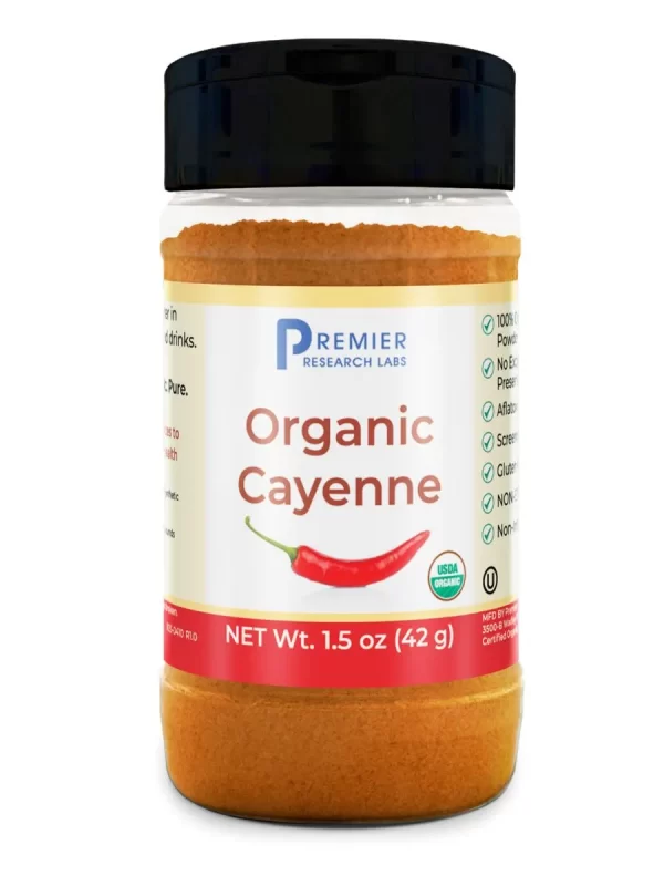 Organic Cayenne Powder 1.5oz Bottle