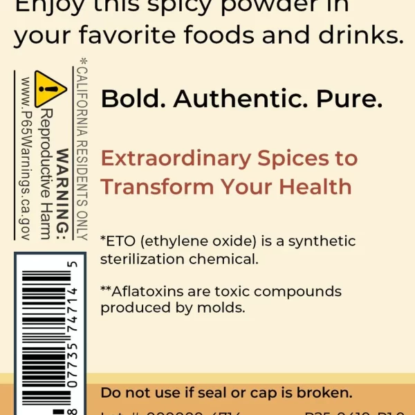 Ginger Powder, Organic - 1.5 oz - Image 3