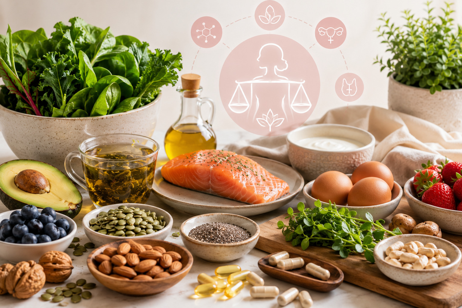 Nutrients and healthy foods Nutrients and healthy foods that support hormone health